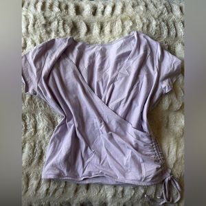 💓 Hollister purple tee large top stretchy casual